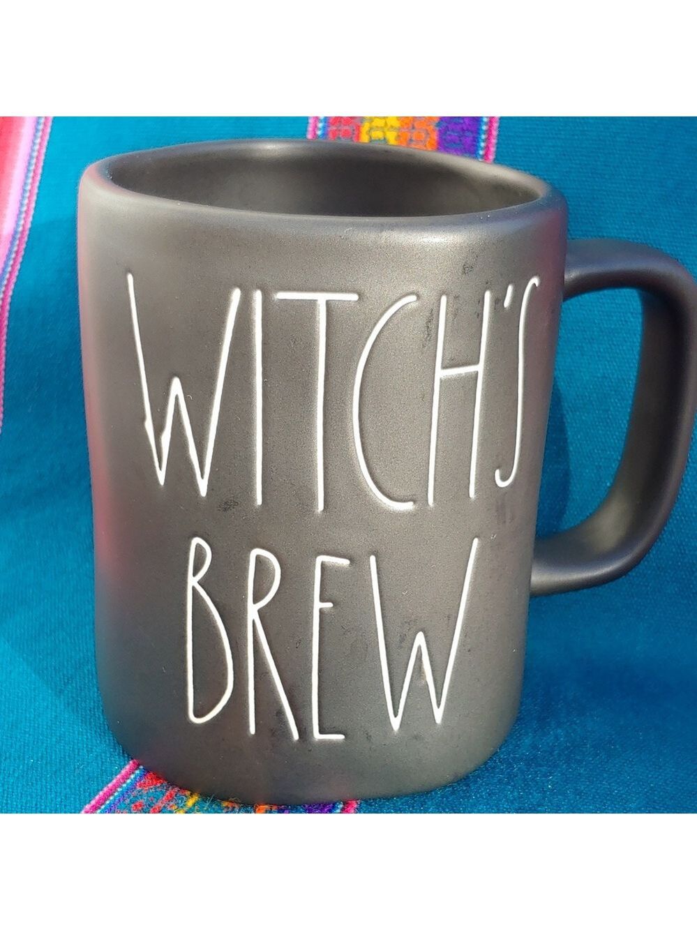 Rae Dunn Matte Black Ceramic Witch's Brew Coffee Mug - Picture 8 of 8